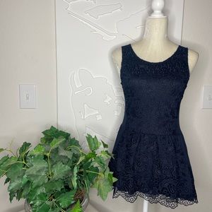 Stylish Navy Peplum Top